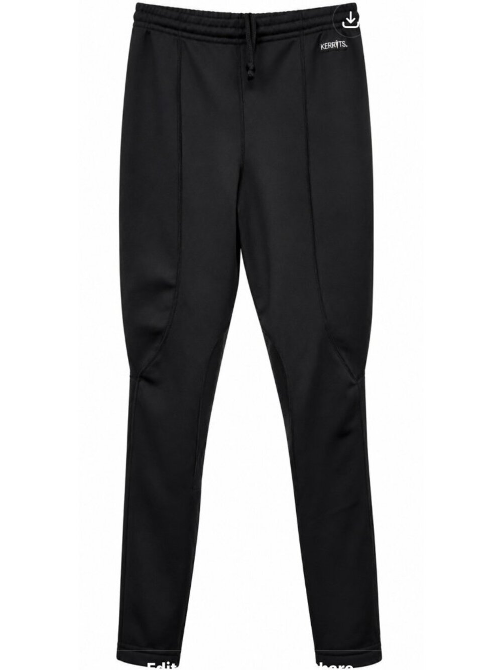 Kerrits Riding Pants Equestrian Breeches Girls XL Black Fleece Lined Sweatpants